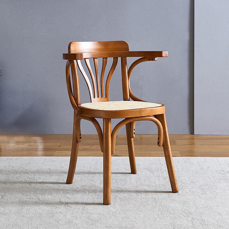 Windsor Back Arm Chair Traditional Wood Kitchen Dining Room Chair