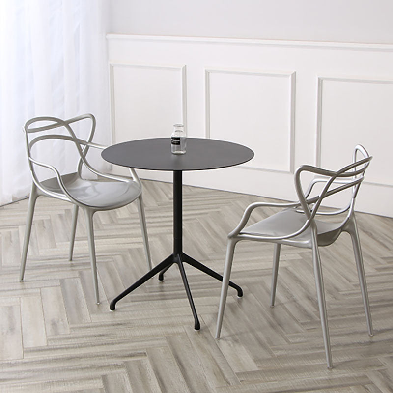 Scandinavian Style Open Back Side Chair for Home Plastic Side Chair