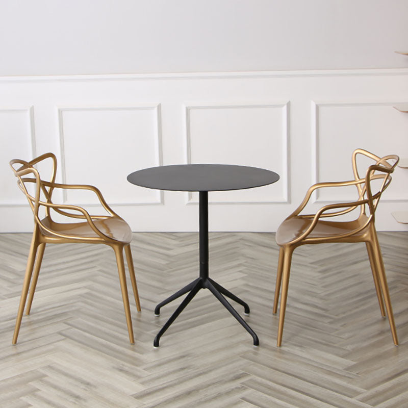 Scandinavian Style Open Back Side Chair for Home Plastic Side Chair