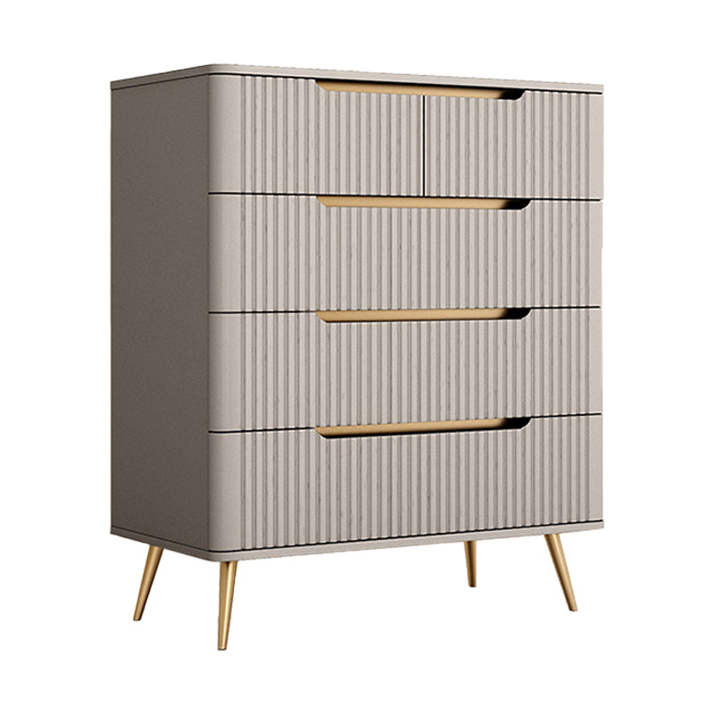 Modern Engineered Wood Credenza Stone Countertop Buffet Table with Drawer for Living Room