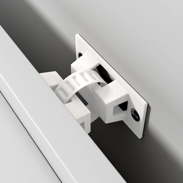 Glam Stone and MDF Sideboard 69.5"H Living Room Glass Doors Buffet Stand