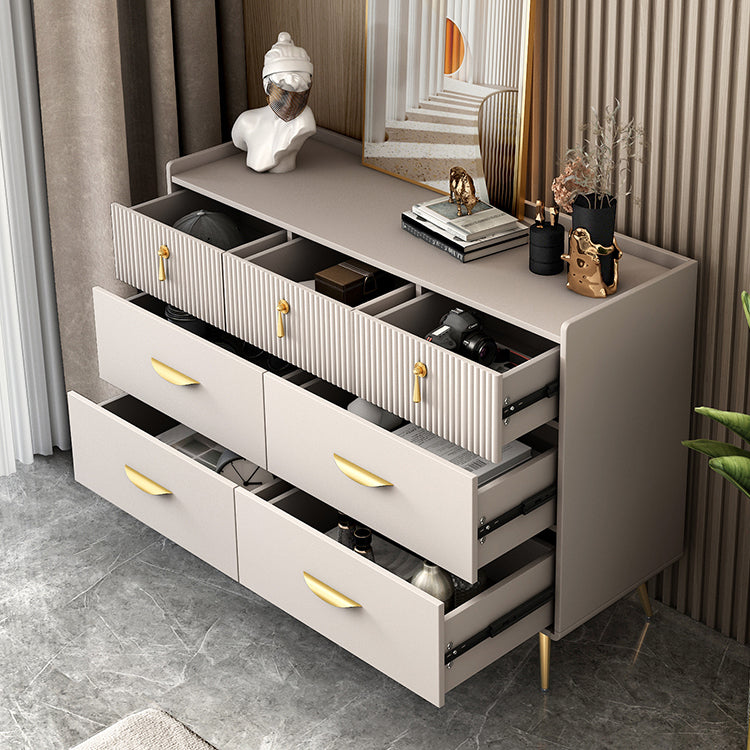 Simple Engineered Wood Sideboard Modern Buffet with Drawer for Dining Room