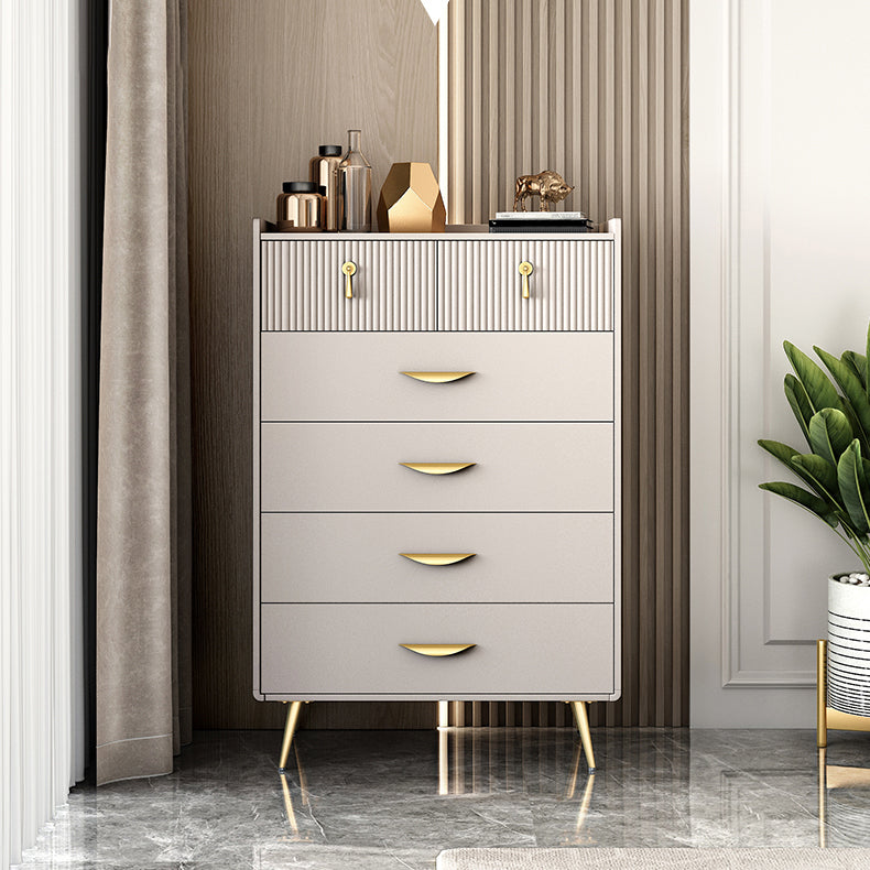 Simple Engineered Wood Sideboard Modern Buffet with Drawer for Dining Room