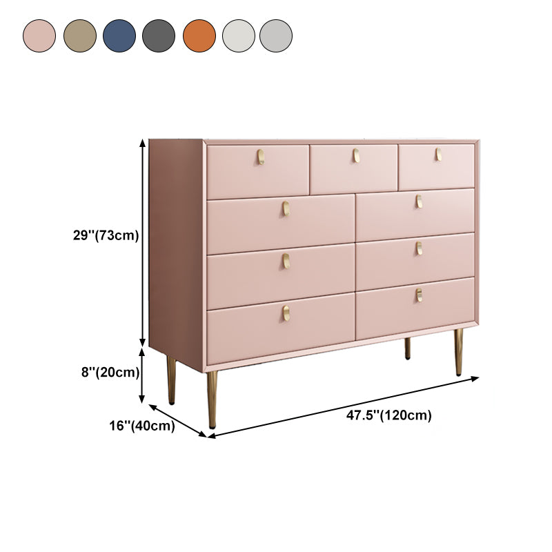 Modern Stone Wood Sideboard 9-Drawer Dining Room Buffet Server,47"L x 15.7"W x 36.6"H