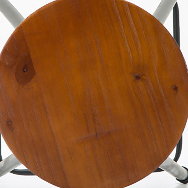 Industrial 1/2/3 Pieces Solid Wood Bar Table Set Round Counter Set