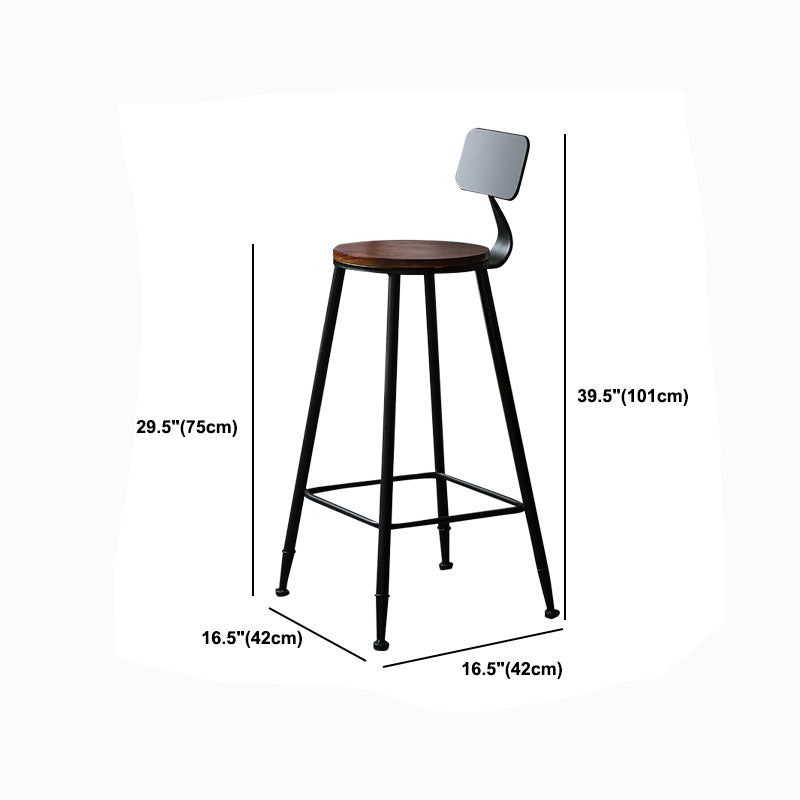 Industrial 1/2/3 Pieces Solid Wood Bar Table Set Round Counter Set