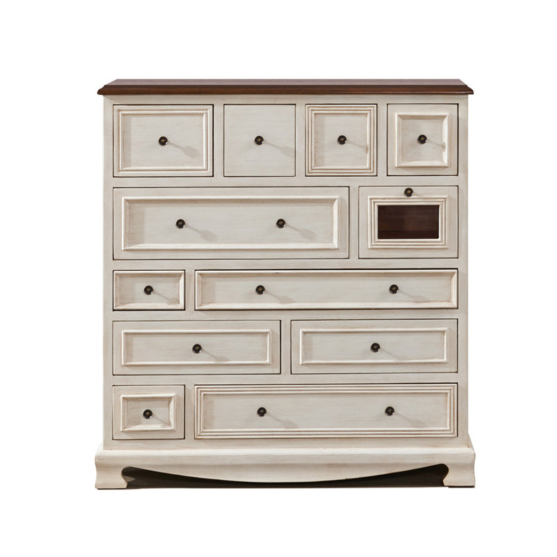 3.3"/55.9" Tall Wooden Chest, Rectangle Accent Cabinet with Drawers