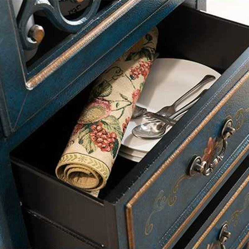 47.24"/61.02" Tall 1- Door Wooden Cabinet, Rectangle Accent Cabinet with Drawers