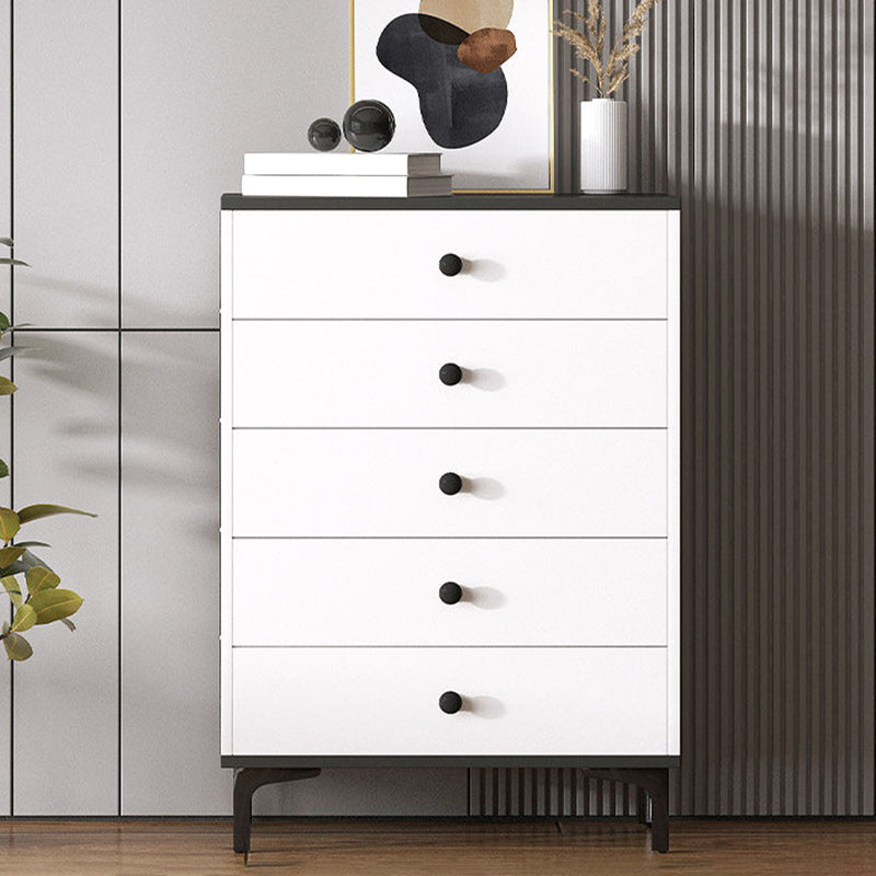 Contemporary 35.43'"Tall Wooden Chest, Rectangle Accent Cabinet with Drawers