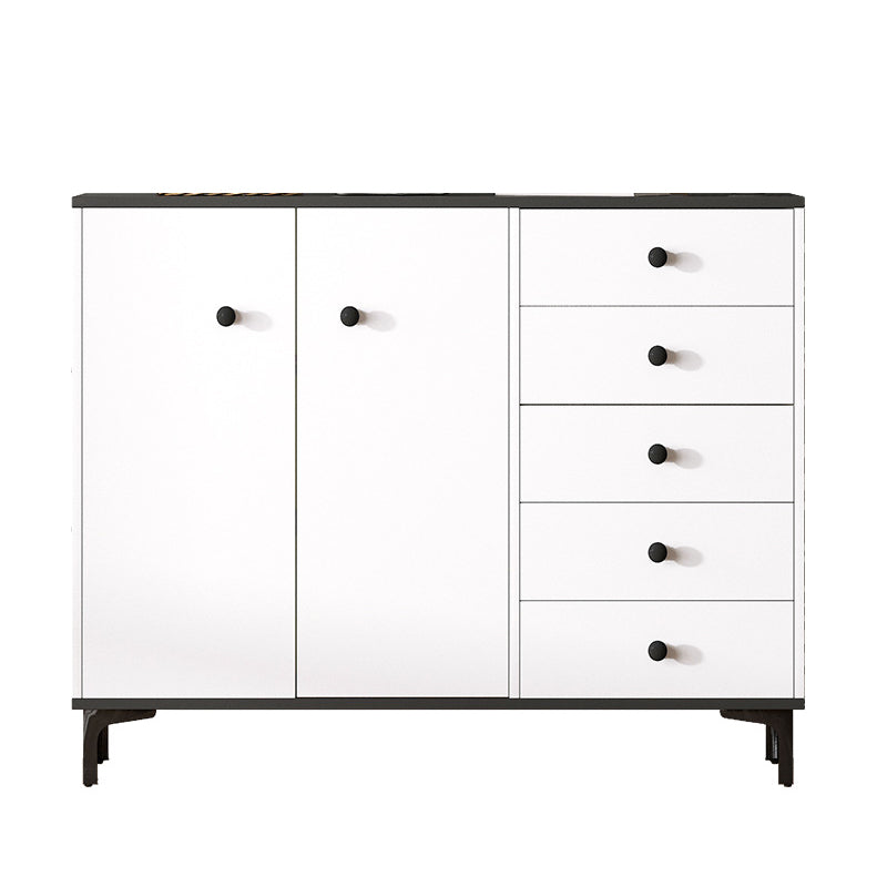 Contemporary 35.43'"Tall Wooden Chest, Rectangle Accent Cabinet with Drawers