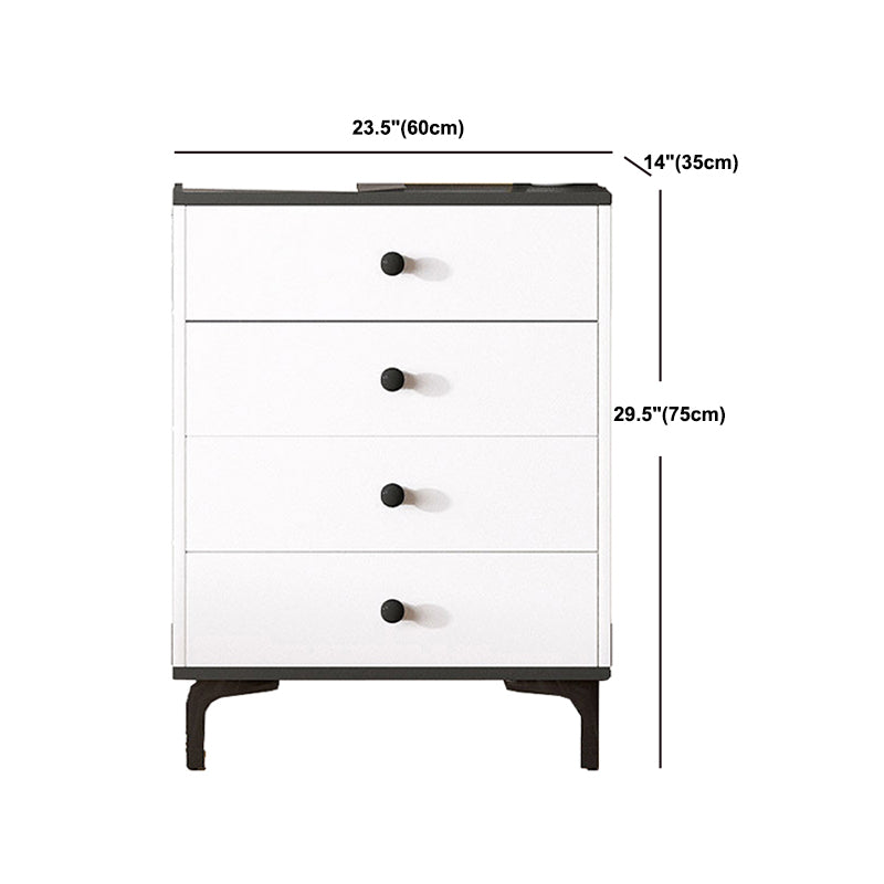 Contemporary 35.43'"Tall Wooden Chest, Rectangle Accent Cabinet with Drawers