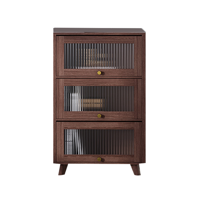 Contemporary Brown / Natural Wooden Cabinet, Rectangle Accent Cabinet