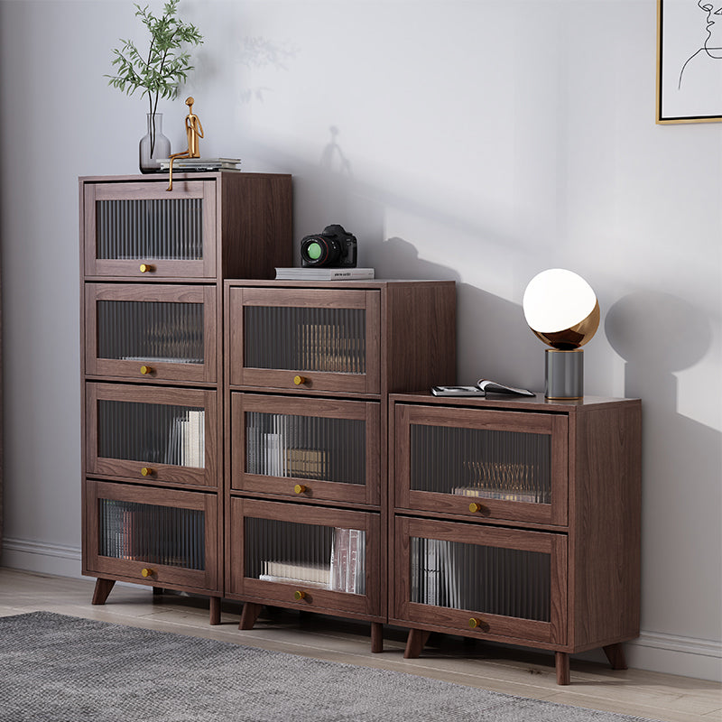 Contemporary Brown / Natural Wooden Cabinet, Rectangle Accent Cabinet