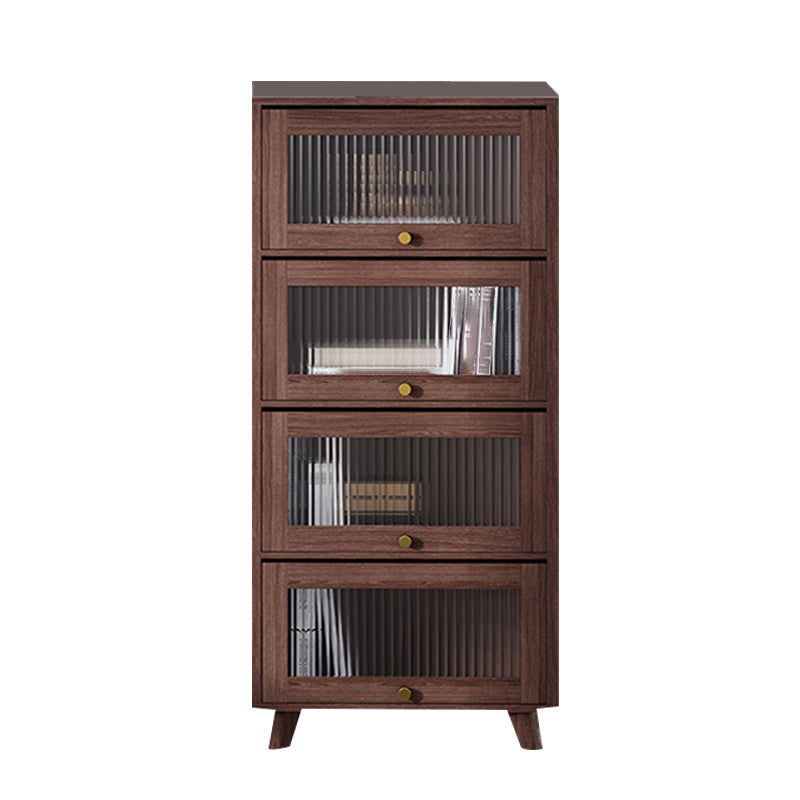 Contemporary Brown / Natural Wooden Cabinet, Rectangle Accent Cabinet