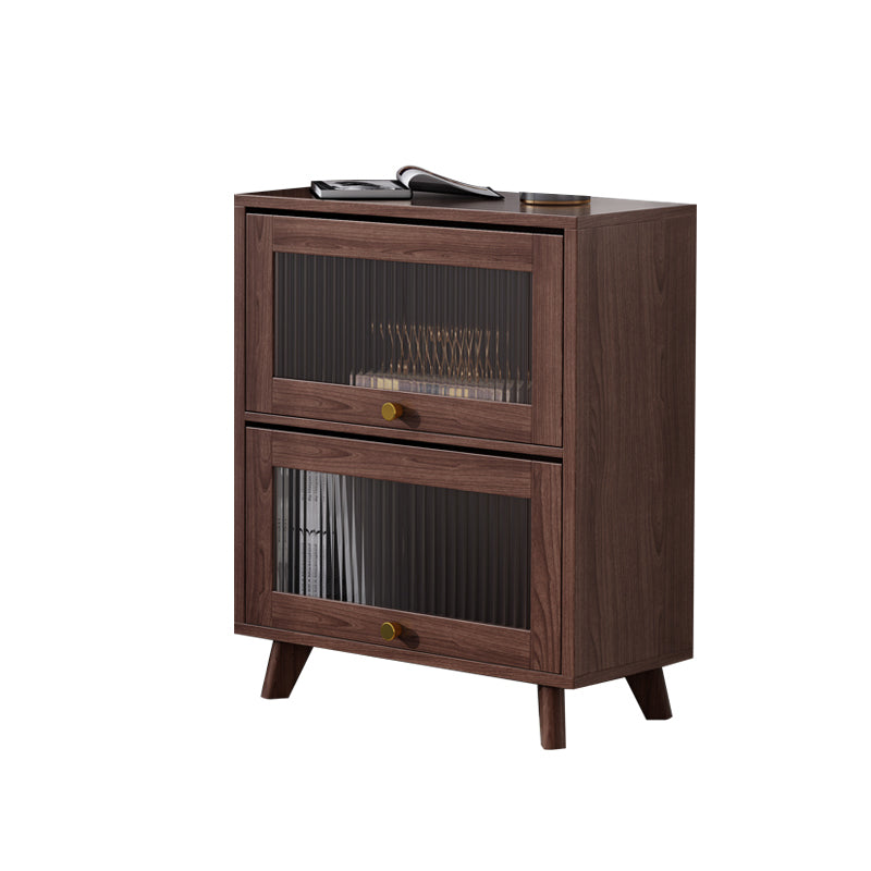 Contemporary Brown / Natural Wooden Cabinet, Rectangle Accent Cabinet