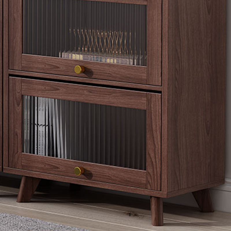 Contemporary Brown / Natural Wooden Cabinet, Rectangle Accent Cabinet