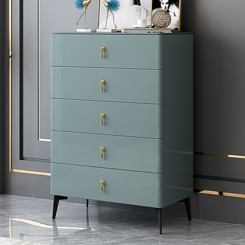 Contemporary 34.65'"/41.73" Tall Wooden Chest, Rectangle Accent Chest with Drawers