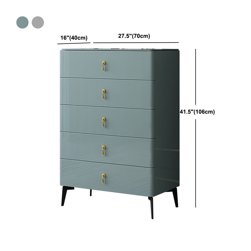 Contemporary 34.65'"/41.73" Tall Wooden Chest, Rectangle Accent Chest with Drawers