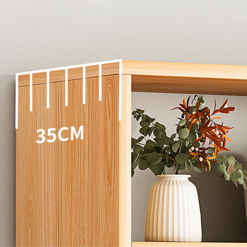 13.77" Wide Modern Wood Accent Chest with Drawers and 1 Shelf