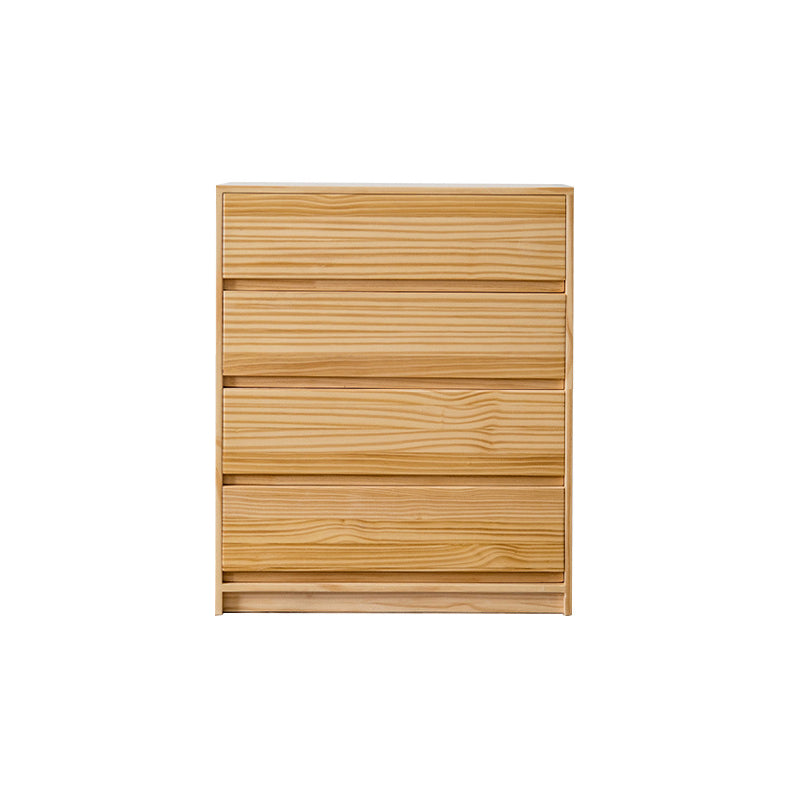 Rectangle Pine Accent Chest with Drawers Modern Chest 27.56" L