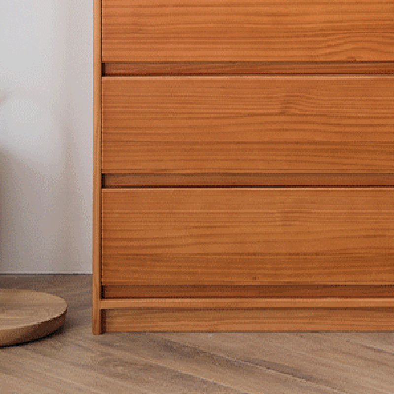 Rectangle Pine Accent Chest with Drawers Modern Chest 27.56" L
