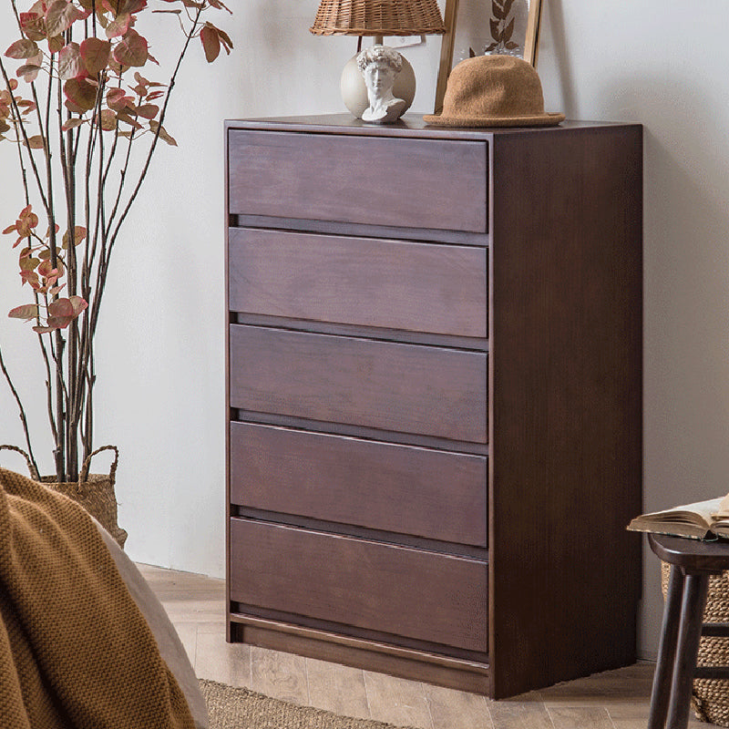Rectangle Pine Accent Chest with Drawers Modern Chest 27.56" L