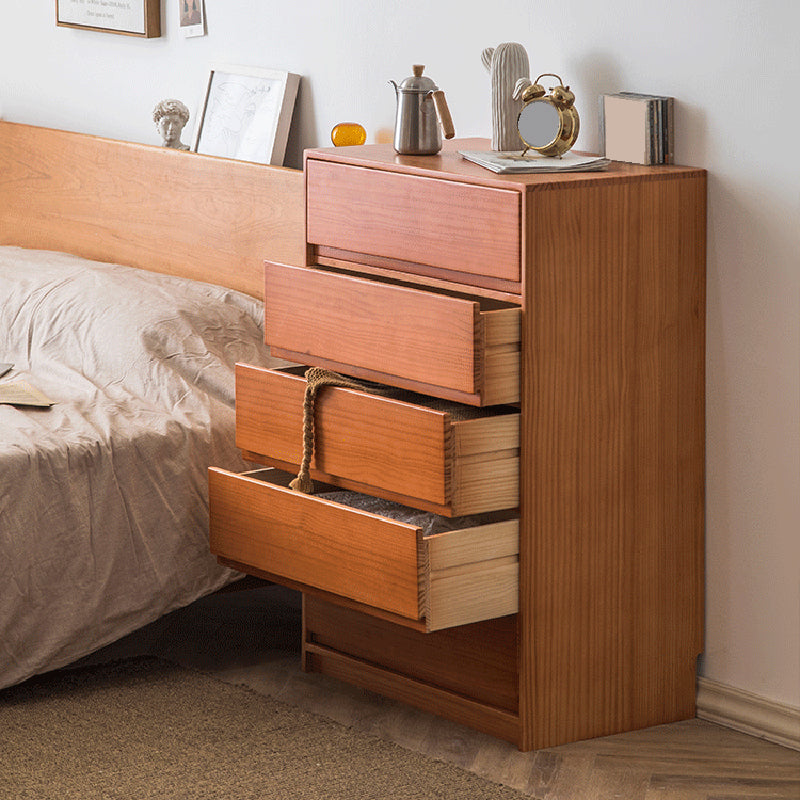 Rectangle Pine Accent Chest with Drawers Modern Chest 27.56" L
