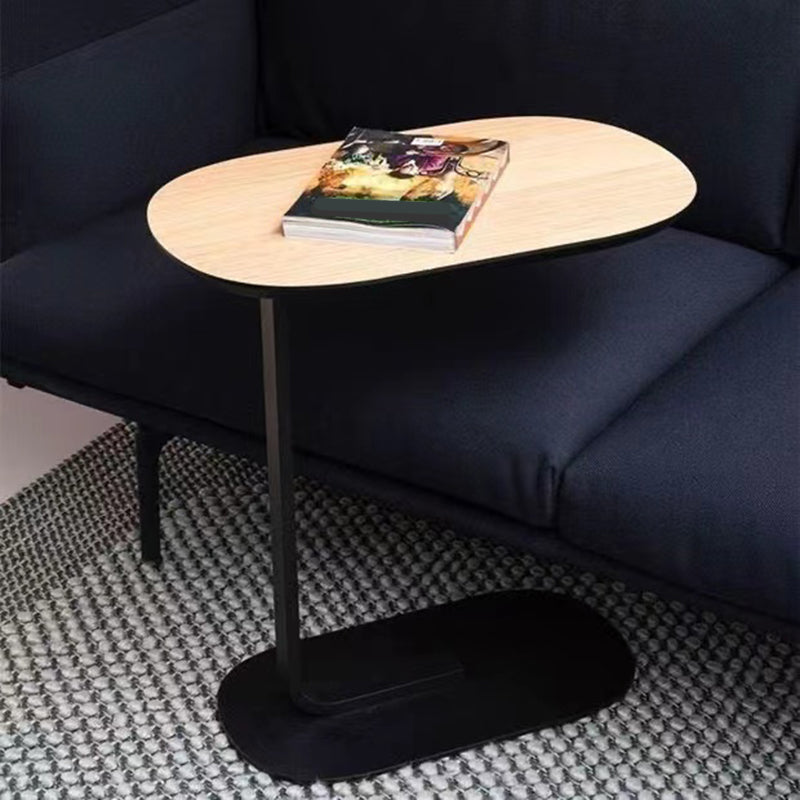 Oval Minimalist Side End Table Modern C Sofa Corner Table for Living Room