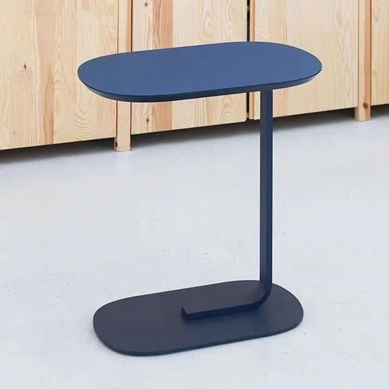 Oval Minimalist Side End Table Modern C Sofa Corner Table for Living Room