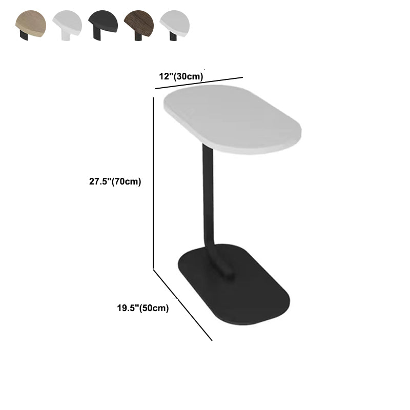 Oval Minimalist Side End Table Modern C Sofa Corner Table for Living Room