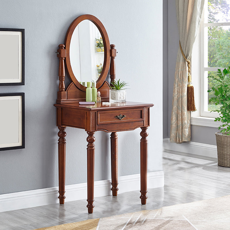 Traditional Vanity Dressing Table Set Solid Wood Make-up Vanity