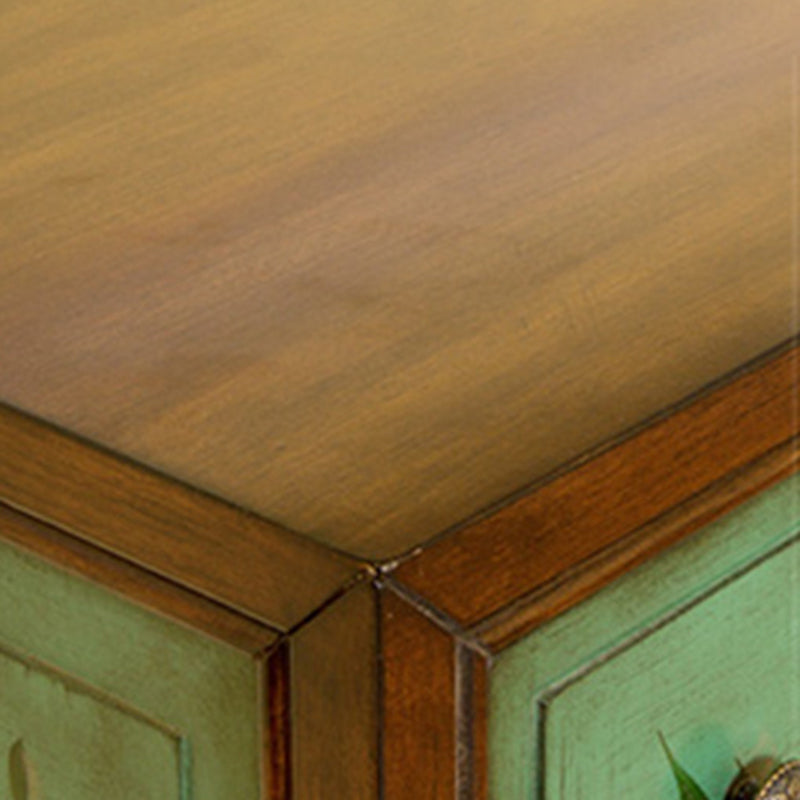 Mid-century Modern Accent Chest with Drawers, Wooden Rectangle Chest