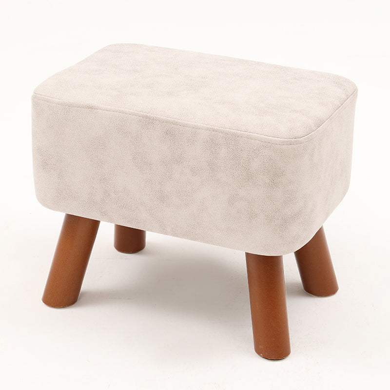 Contemporary Standard Stain Resistant Pure Color Leather Indoor Standard