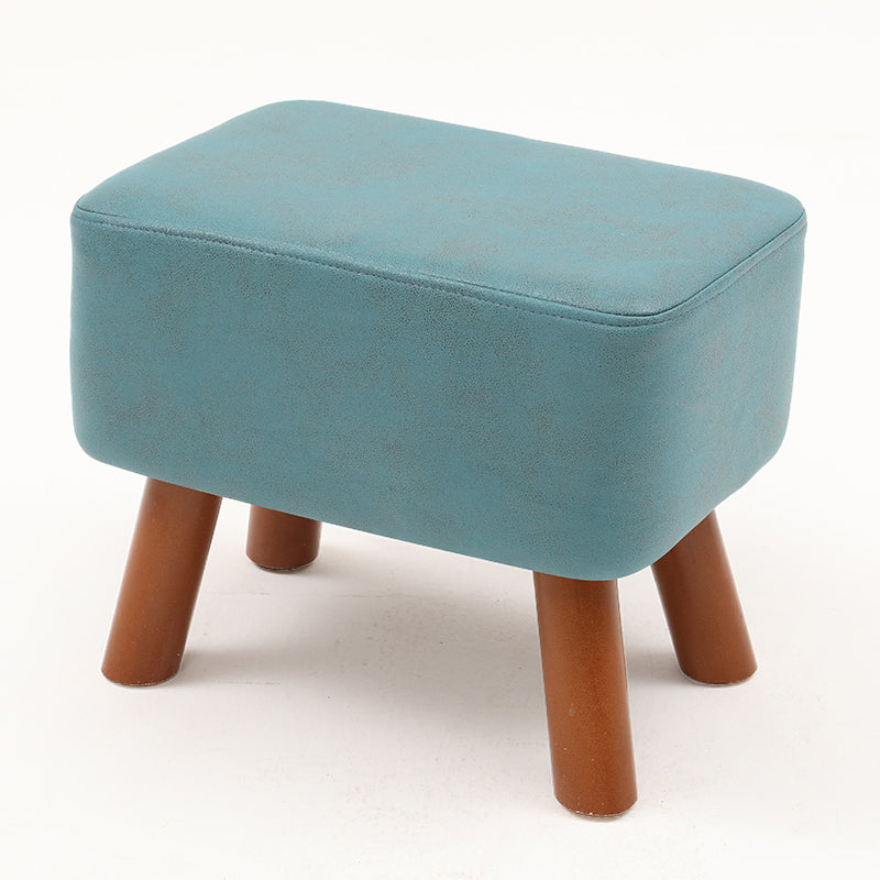 Contemporary Standard Stain Resistant Pure Color Leather Indoor Standard