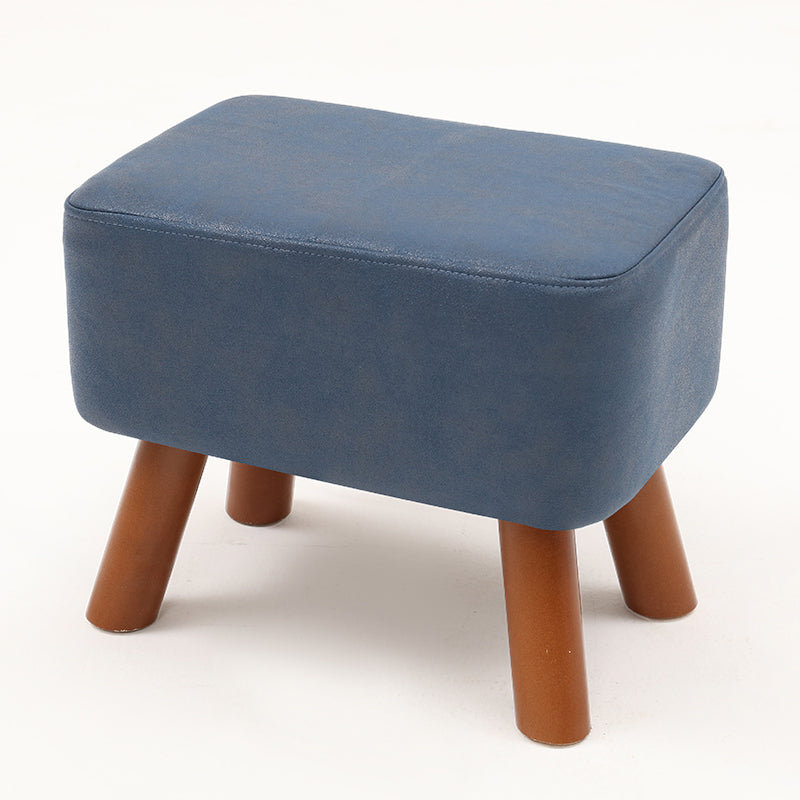 Contemporary Standard Stain Resistant Pure Color Leather Indoor Standard