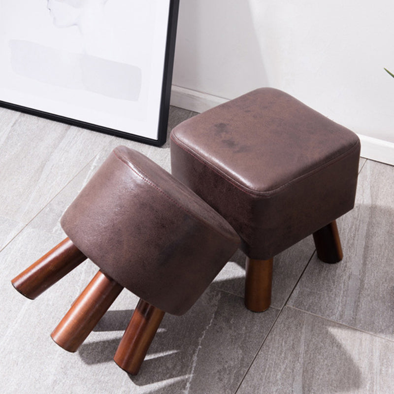 Modern Pure Color Standard Stain Resistant Leather Indoor Standard