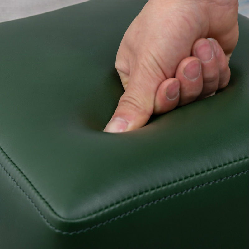 Modern Stain Resistant Ottoman Modern Pure Color Leather Standard