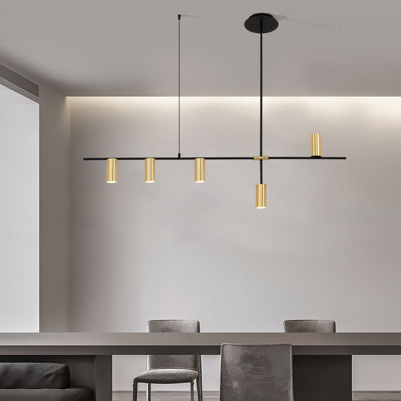 Black/Gold Aluminum Island Pendant Lighting Modern Island Hanging Light