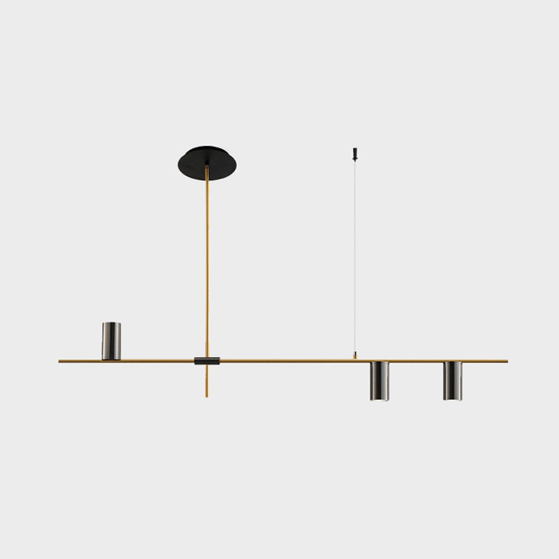 Black/Gold Aluminum Island Pendant Lighting Modern Island Hanging Light