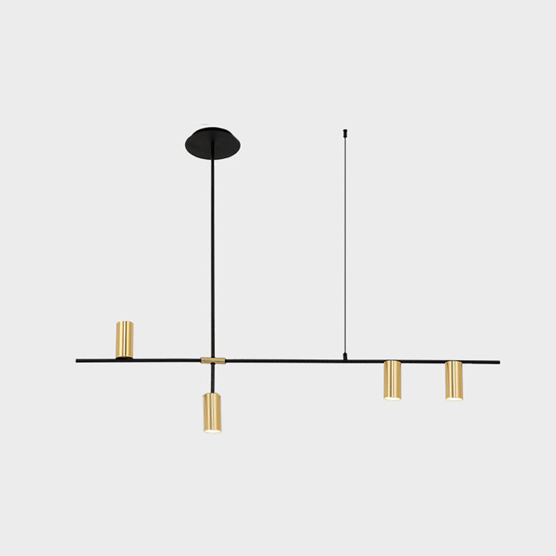 Black/Gold Aluminum Island Pendant Lighting Modern Island Hanging Light