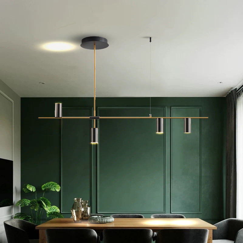 Black/Gold Aluminum Island Pendant Lighting Modern Island Hanging Light