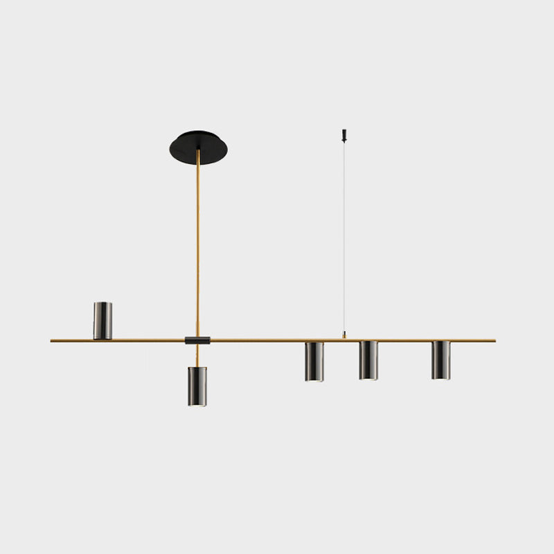Black/Gold Aluminum Island Pendant Lighting Modern Island Hanging Light