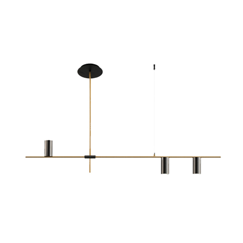 Black/Gold Aluminum Island Pendant Lighting Modern Island Hanging Light