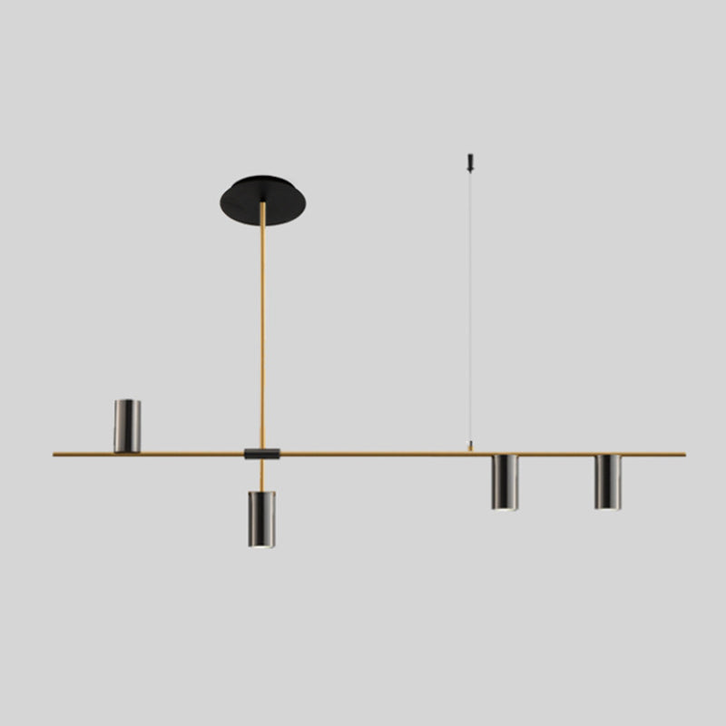 Black/Gold Aluminum Island Pendant Lighting Modern Island Hanging Light