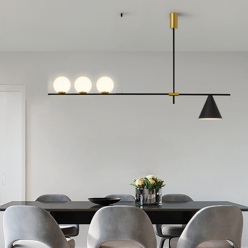 Black/Golden Kitchen Island Lighting  Metal Ceiling Light for Living Room