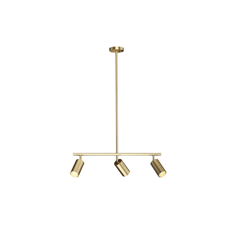 Contemporary Golden Ceiling Light LED Metal Kitchen Island Lighting for Dining Room
