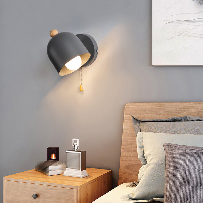 Modern Style Cylinder ShaPe Wall Sconce Metal 1 Light Sconces for Bedroom