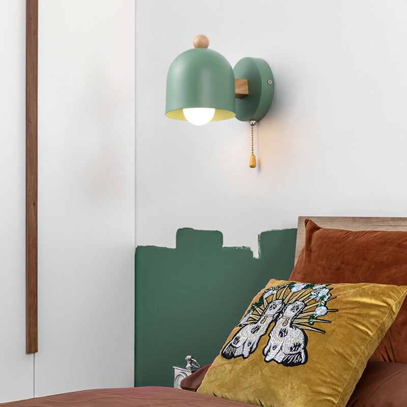 Modern Style Cylinder ShaPe Wall Sconce Metal 1 Light Sconces for Bedroom