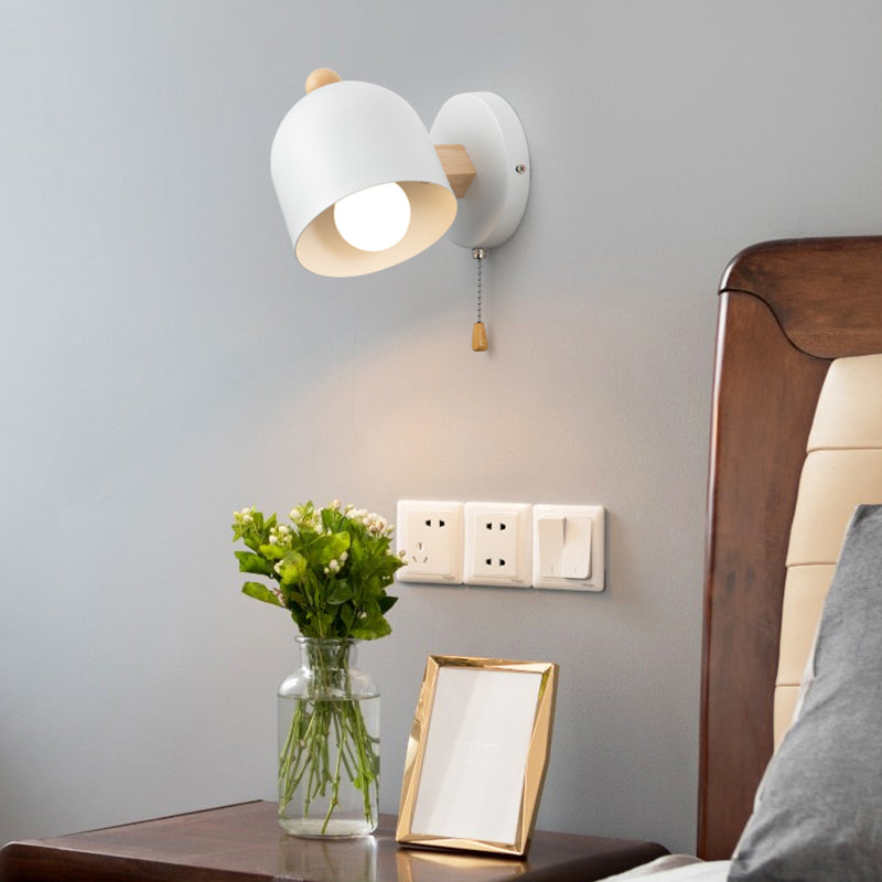 Modern Style Cylinder ShaPe Wall Sconce Metal 1 Light Sconces for Bedroom