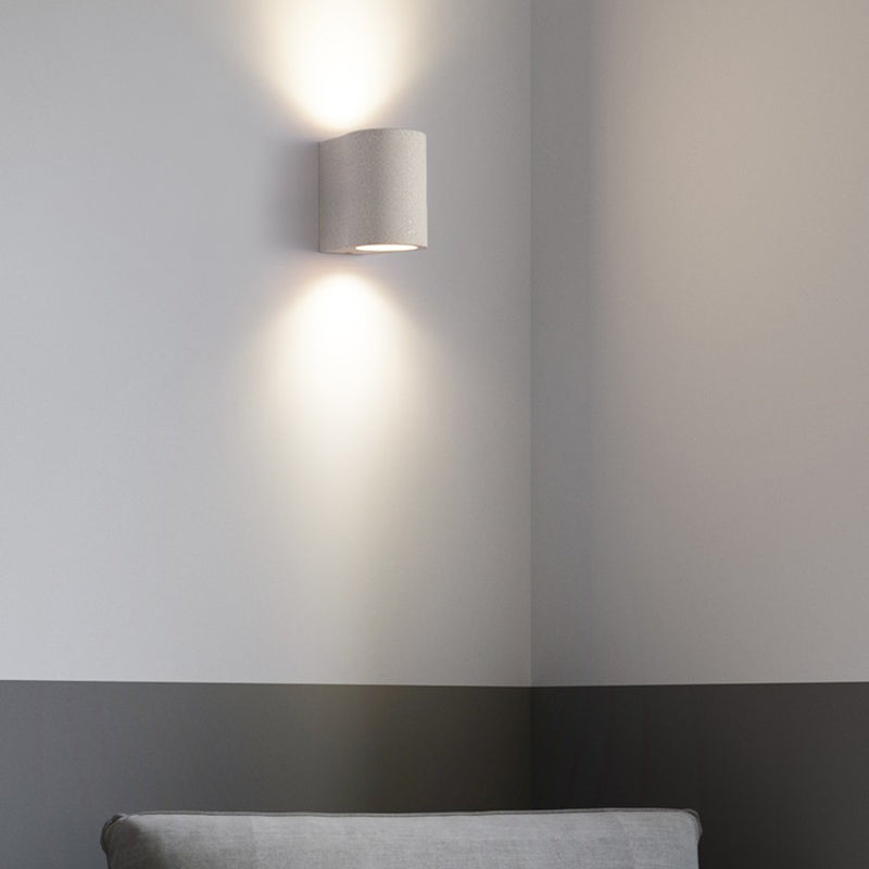 Modern Rectangular Sconce Light Fixture Cement 2-light Wall Sconces for Outdoor